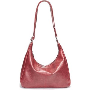 Generic Hobo Bags for Women, Ultra Soft Foldable Vegan Leather Shoulder Handbag - 1 of 4