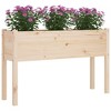 vidaXL Raised Wooden Garden Planter - Solid Pine Wood, Weather-Resistant, Large Outdoor Flower and Plant Box with Assembly Instructions - 3 of 4