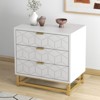 3 Drawer Dresser for Bedroom, Wood Dresser＆Chest of Drawers, for Living Room, Hallway, - 4 of 4