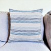 Set of Four 18" X 18"  Beach Chevron Cotton Zippered Pillow - 2 of 4