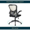 LeisureMod Newton Single Ergonomic Mesh Lumbar Support Adjustable Height Swivel Office Chair - 4 of 4