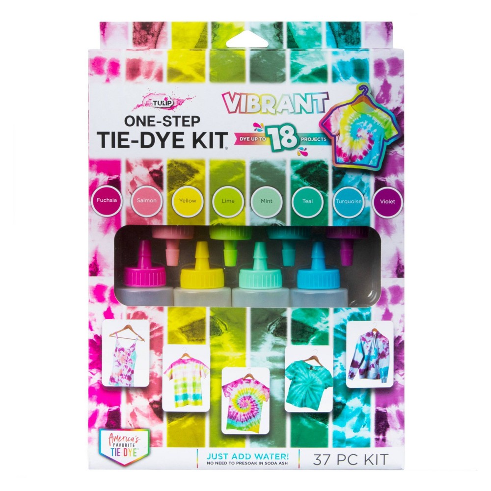 37pc One-Step Tie-Dye Kit Vibrant - Tulip