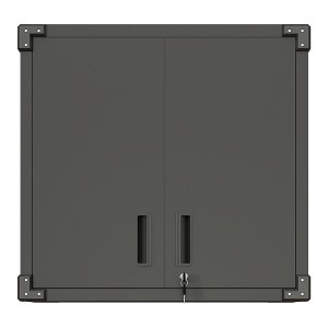 Vynxaria Utility Storage Cabinets - Wall-Mounted Tool Organizer with Locking Doors, Adjustable Shelf, 31.5"W x 30.5"H x 11.8"D - 1 of 4