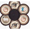 Earth Rugs Farmhouse Trivets in a Basket – 10"x10" Braided Jute Hot Pads - 2 of 3