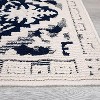 2x6 FT Runner Rug,Non-Slip Vintage Medallion Textured Carpet with Retro Floral Design, Indoor Non-Shedding Long Rug Runner, Grey - 3 of 4