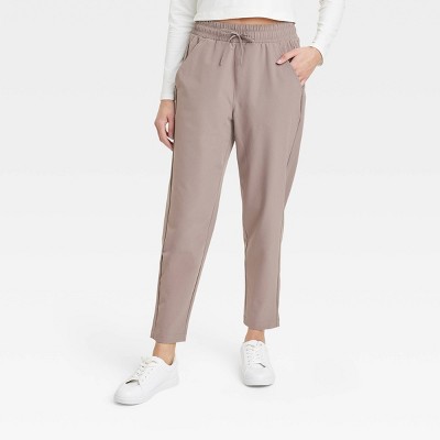 Women's Flex Woven Mid-rise Cargo Joggers - All In Motion™ Taupe Xxl :  Target