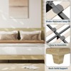 Natural Wood Platform Bed Frame with Strong Slats, Minimalist Design, No Box Spring Needed, Easy Assembly - 3 of 4
