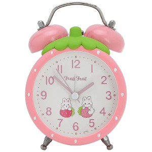 REGALWOVEN Strawberry Plastic Analog Battery Powered Alarm Clock3.5"L x 2.4"W x 4.7"H 1 Pc - 1 of 4