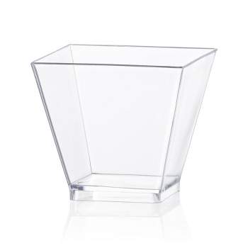 Smarty Had A Party 2 oz. Clear Plastic Mini Verrine Sample Cube Cups (240 Cups)