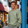 Dalix Ghost Embroidery Relaxed Crewneck Sweatshirt Soft Fleece Fit Lounge Mens - 4 of 4