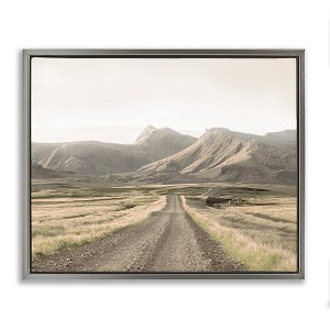 Stupell Industries Misty Mountain Road View Floating Frame Canvas Art - 1 of 4