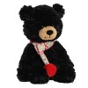 Aurora Large Bundled Bear Erik Holiday Festive Stuffed Animal Black 14" - 2 of 4
