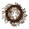 Kurt Adler 24-Inch Gold and Champagne Gold Rattan Wreath - 3 of 4