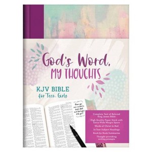 God's Word, My Thoughts KJV Bible for Teen Girls - by  Compiled by Barbour Staff (Hardcover) - 1 of 1
