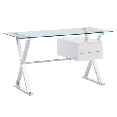 Modway Sector 56" Glass Top Glass Office Desk