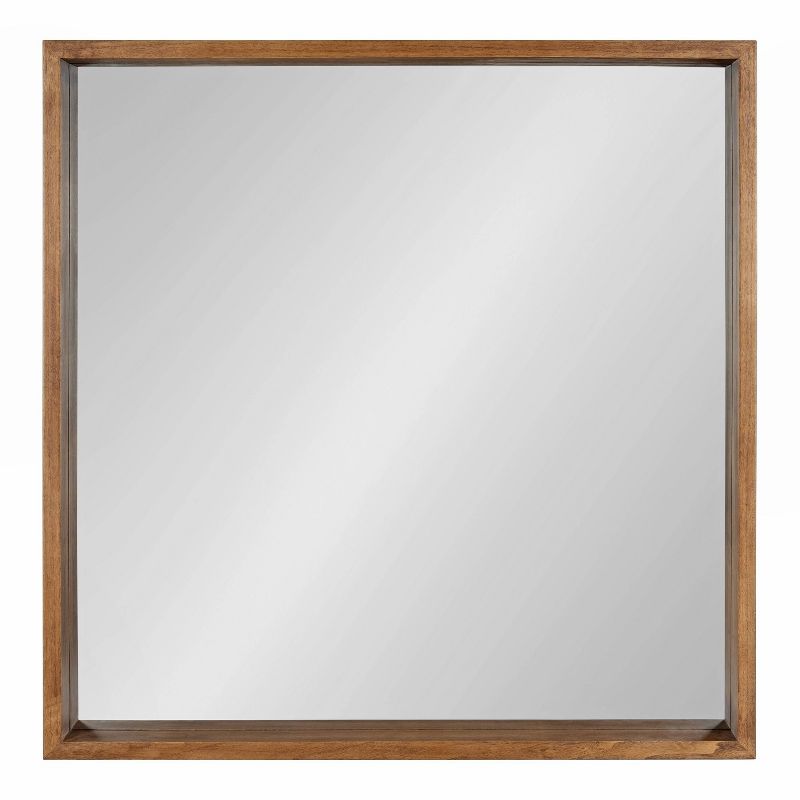 30&#34; x 30&#34; Hutton Square Wall Mirror Rustic Brown - Kate &#38; Laurel All Things Decor, 3 of 9