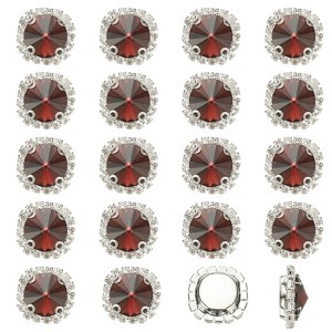 Unique Bargains DIY Craft Clothing Shoe Hat Bag Button Decor Claw Gem Rhinestones 32 Pcs - 1 of 4