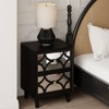 JIONJOY Modern Mirror Nightstand - 2-Drawer Fully Assembled, Accent Front Design & 40lb Capacity - 4 of 4