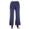 24seven Comfort Apparel Women's Plus Women's Plus Wide-leg Palazzo Pants - 3 of 4