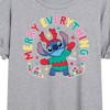 Women's - Lilo and Stitch - Merry Everything Oversized Graphic T-Shirt - 2 of 4