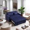 NicBex Convertible Sofa Bed Loveseat Couch with Pull Out Bed & Adjustable Backrest,Upholstered Sleeper Sofa for Living Room,Bedroom - 2 of 4