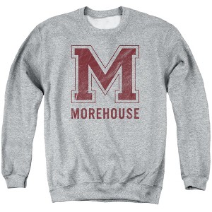 Morehouse College Official Distressed Primary Logo Adult Crewneck Sweatshirt - 1 of 4