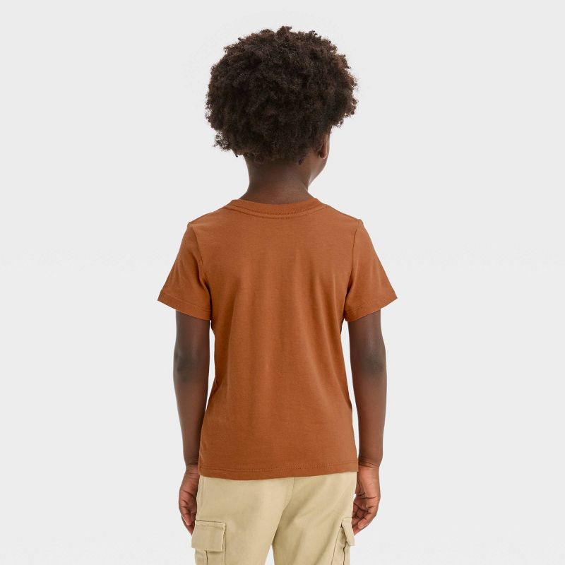 Toddler Boys&#39; Lion Short Sleeve Graphic T-Shirt - Cat &#38; Jack&#8482; Orange, 4 of 5