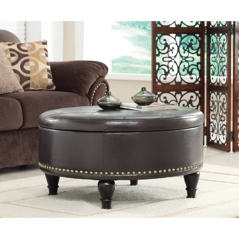 Augusta Storage Ottoman Bonded Leather - INSPIRED by Bassett, 1 of 8