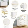 Dresser for Bedroom with 6 Drawer Double Dressers, Modern Wooden Dresser Chest - 4 of 4