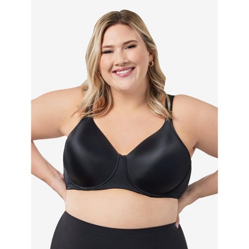 Leading Lady The Brigitte Full Coverage - Padded Wirefree T-Shirt Bra in  Black, Size: 50G