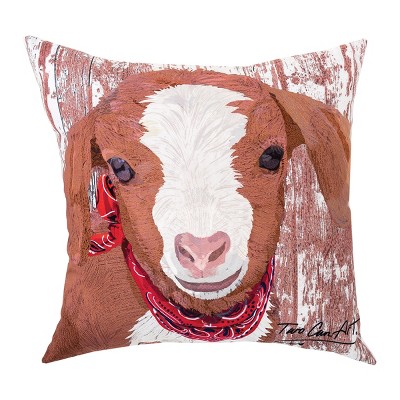 C&F Home 18" x 18" Goat Indoor/Outdoor Pillow