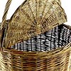 Slickblue Willow Basket, Handmade Picnic Design with Divided Lid, Rustic Storage and Outdoor Use, 17 Inch - 3 of 3