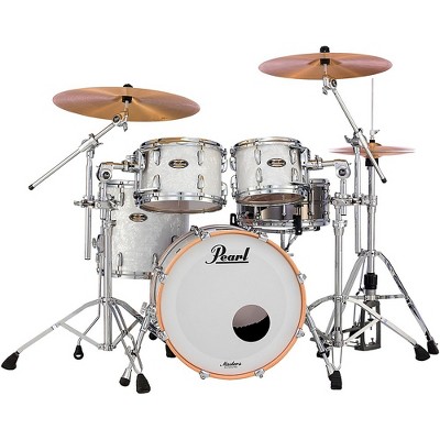 Pearl Masters Maple/Gum 4-Piece Shell Pack Matte White Marine Pearl