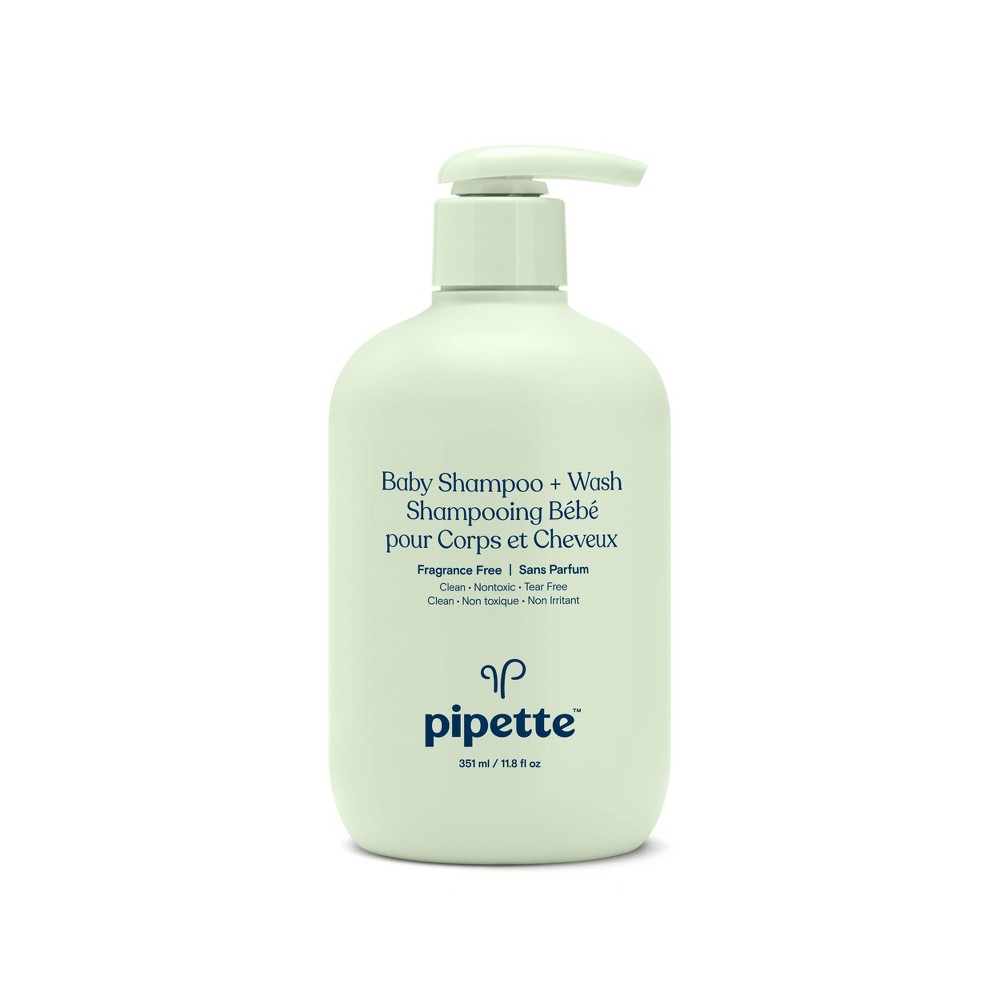 Photos - Hair Product Pipette Baby Shampoo + Wash Fragrance Free - 11.8 fl oz