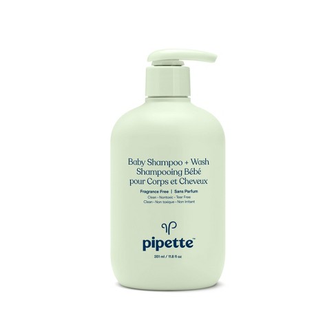 Pipette Baby Shampoo + Wash Fragrance Free - 11.8 Fl Oz : Target
