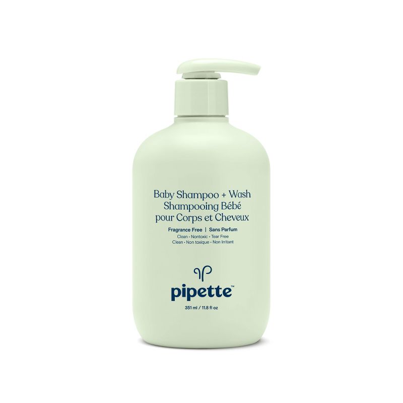 Pipette Baby Shampoo + Wash Fragrance Free - 11.8 fl oz, 1 of 9