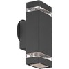 Possini Euro Design Skyridge Modern Wall Light Sconce Bronze Hardwire 4 1/2" Fixture Up-Down Glass Insets for Living Room Hallway - image 4 of 4