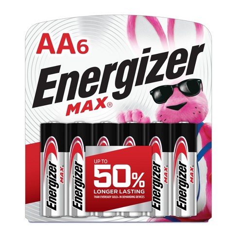 Energizer Max Aa Batteries - 6pk Alkaline Battery : Target