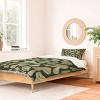 Deny Designs Twin/ Twin Extra Long Avenie Mushroom In Black Forest Duvet Cover and Pillow Sham Green - 2 of 4