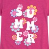 Girls' - Instant Message - Summer Flowers Fitted Short Sleeve Graphic T-Shirt - 2 of 4