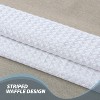 LunaLulinlk Waffle Shower Curtain, Stripe - 4 of 4