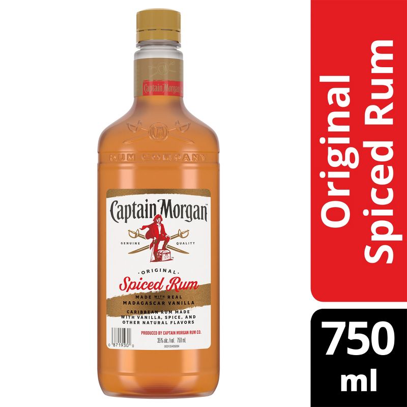 Captain Morgan Original Spiced Rum - 750ml Plastic Bottle, 1 of 10