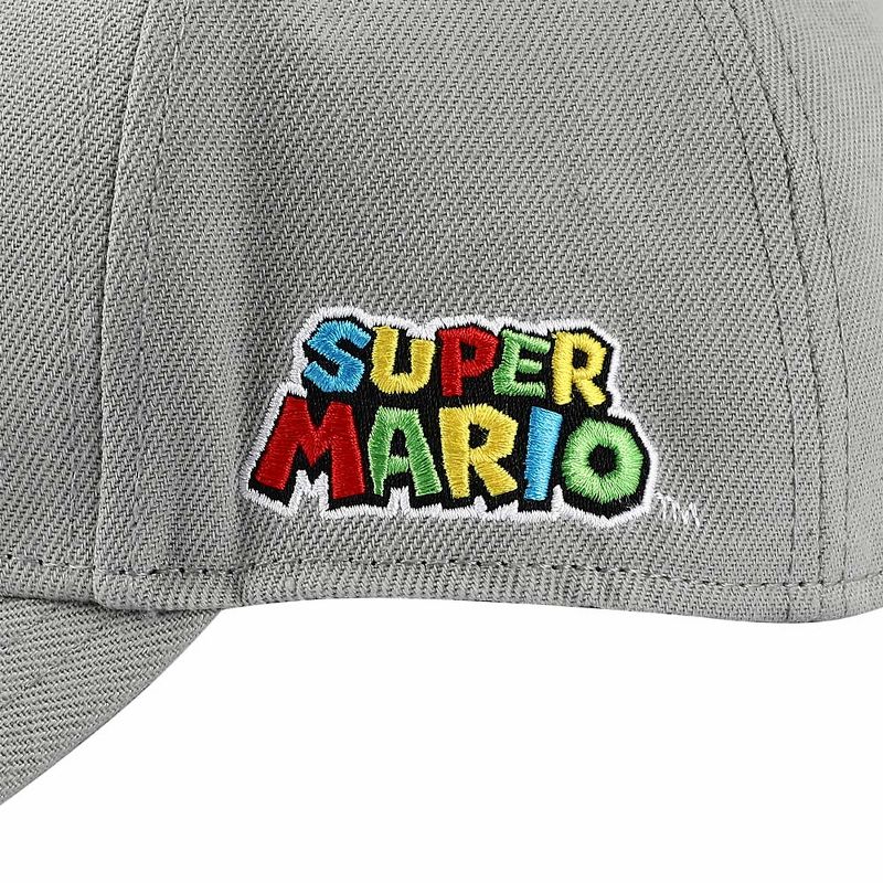 Super Mario Bros Mushroom Kingdom Woven Patch Cotton Twill Structured Cap, 4 of 7