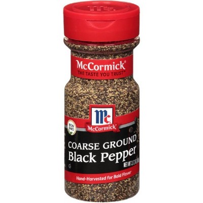 Mccormick Coarse Ground Black Pepper - 3.12oz : Target