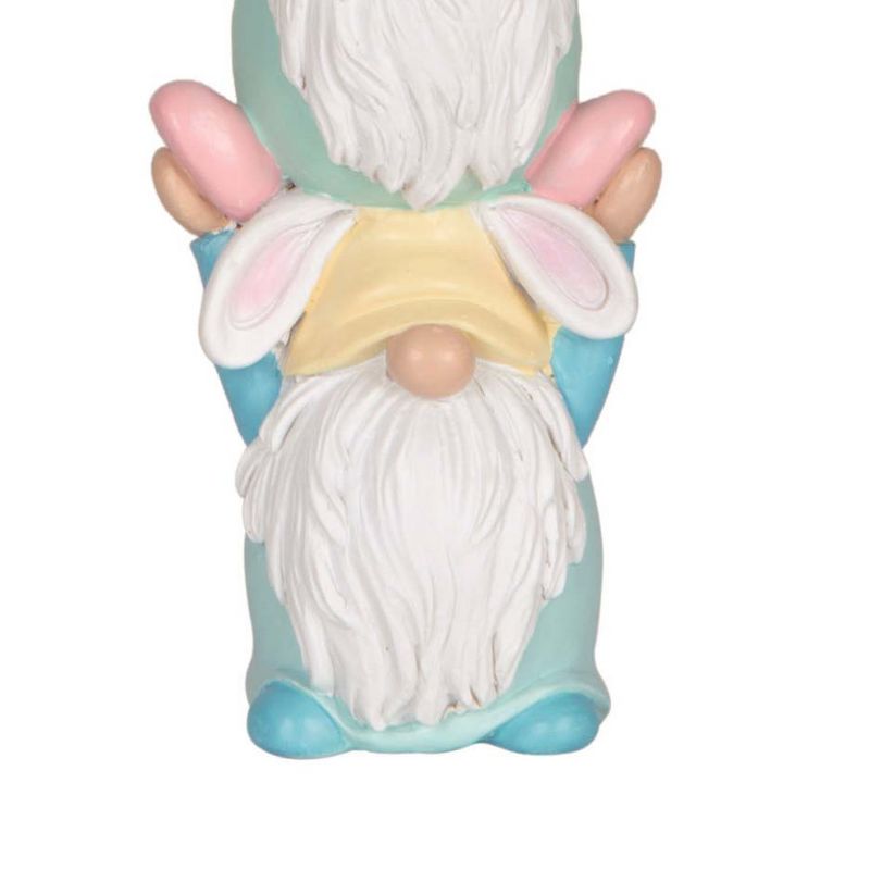 Transpac Resin 10" White Easter Stacked Easter Gnome Decor, 4 of 5