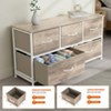 CAVINAS Fabric Drawers Dresser for Bedroom,Metal Frame Tall Storage Cabinet with Wood Top,Chest of Drawers for Bedroom,Entryway,Living Room - 4 of 4