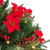 The Lakeside Collection Lighted Poinsettia Greenery Collection - Urn Filler - 2 of 3