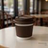Anna-Kaci Reusable Silicone Coffee Cup Lid Spill Resistant Hot Drink Cover with Sip Opening 3.5x0.7in - 3 of 4