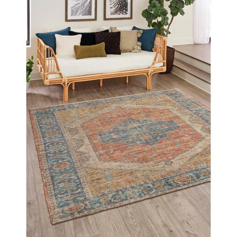 Unique Loom Chenille Jute Collection Area Rug - Rambagh (7' 10 