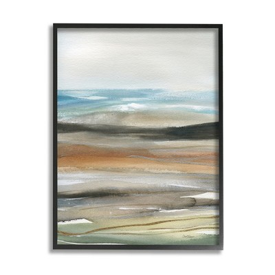 Stupell Industries Abstract Landscape Painting Framed Giclee Art
